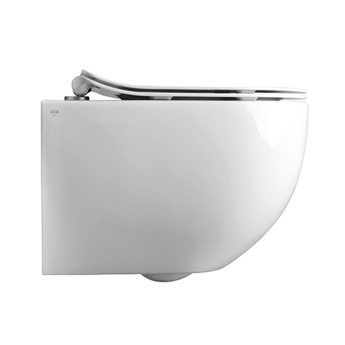 AXA GLOMP WC ŠOLJA KONZOLNA RIMLESS BELA MAT  0201012 1