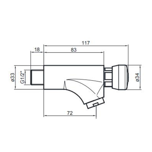 IDRAL H2O CLASSIC POTISNA ZIDNA  08000/E 2