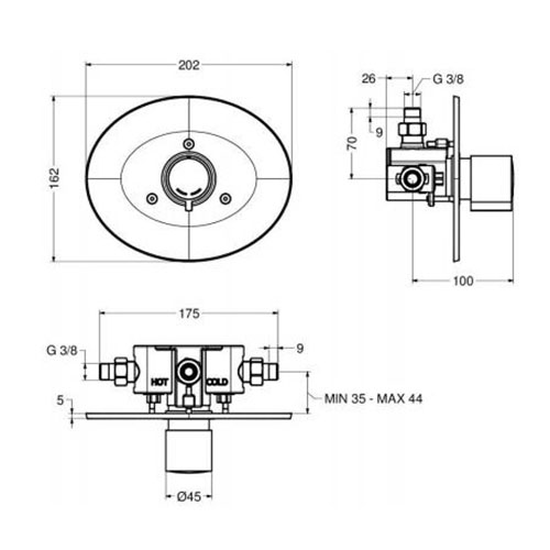 IDRAL H2O MINIMAL POTISNA ZA KADU  08542/1-30F 2