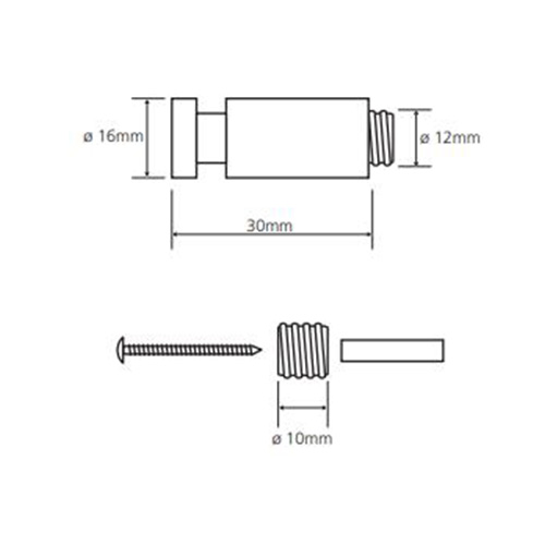 BEMETA OMEGA KUKICA 1/1 30mm HROM VISOK SJAJ  104506092 2