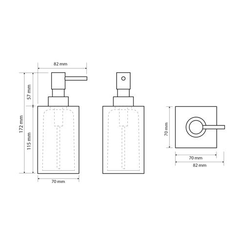 BEMETA VISTA DOZATOR ZA SAPUN BELI  120109016-104 2