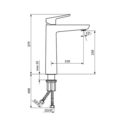 ROSAN STOLZ ZA LAVABO VISOKA  130109 2