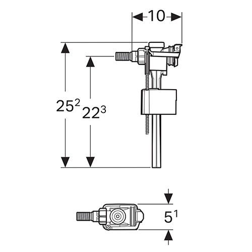 GEBERIT PLOVAK IMPULS BASIC 3/8"  136.700.00.3 2