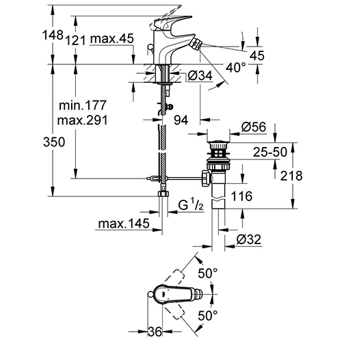 GROHE BAUFLOW ZA BIDE  32852000 2