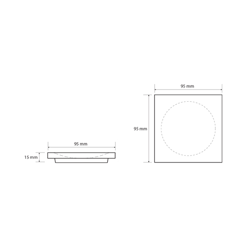 BEMETA GAMMA DRŽAČ ZA SAPUN KVADRATNI CRNI  145608310 2
