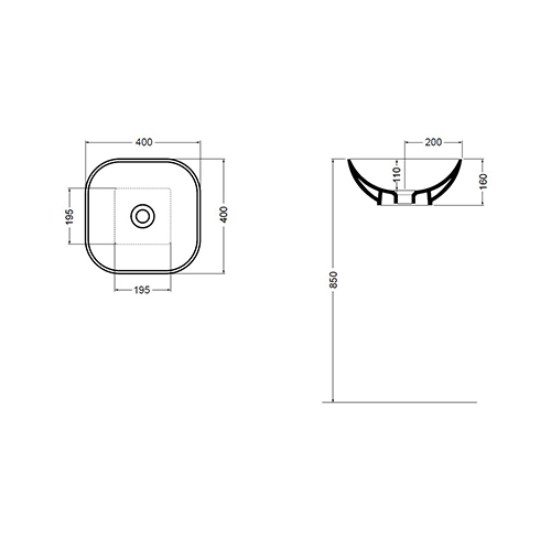 AXA CIOTOLA LAVABO NADGRADNI 400x400 BELI  1508001 3