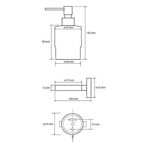 BEMETA GRAPHIT DOZATOR SAPUNA  156109102 5