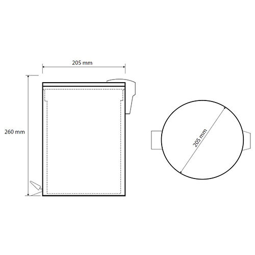 BEMETA GRAPHIT KANTA ZA OTPATKE 5L  156315013 2