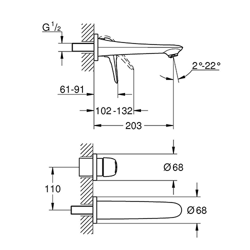 GROHE EUROSTYLE ZA LAVABO M  19571003 2