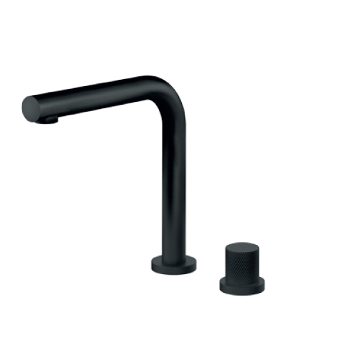 ROSAN S2 BLACK BATERIJA PODGRADNA ZA LAVABO JEDNORUČNA VISOKA CRNA MAT  230409B 1