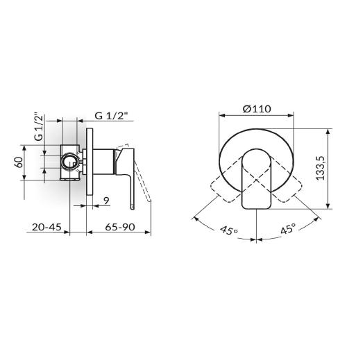 ROSAN S2 BLACK UGRADNA BEZ PREBACIVAČA  231801B 2