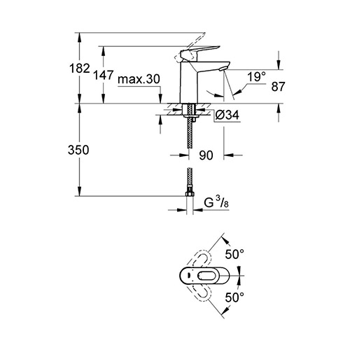 GROHE BAULOOP ZA LAVABO S  23337000 2