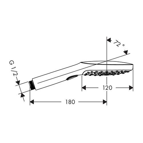 HANSGROHE RAINDANCE SELECT E 120 TUŠ RUČICA 3JET  26520000 2