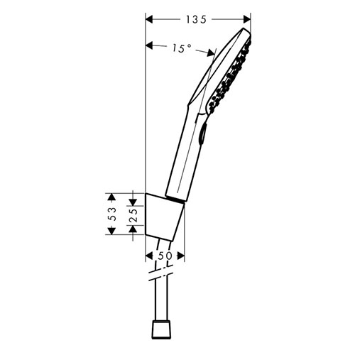 HANSGROHE RAINDANCE SELECT E 120 TUŠ SET 3JET 160 cm  26720000 2