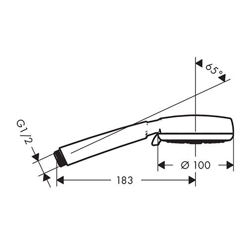 HANSGROHE CROMETTA 100 TUŠ RUČICA MULTI BELA/HROM  26823400 2