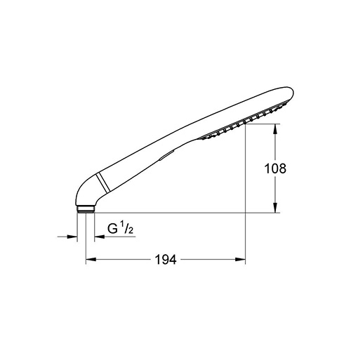 GROHE ECO TUŠ RUČICA SA 2 VRSTE MLAZA  27274000 2