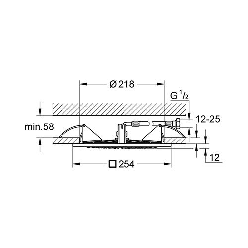 GROHE RAINSHOWER PLAFONSKI TUŠ  27467000 2