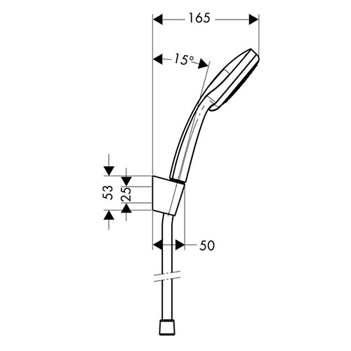 HANSGROHE CROMA 100 TUŠ SET VARIO 125 cm  27592000 2