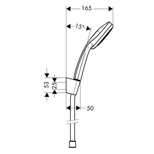 HANSGROHE CROMA 100 TUŠ SET VARIO 160 cm  27594000 2