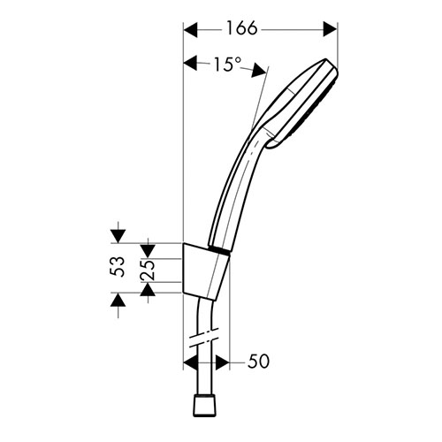 HANSGROHE CROMA 100 TUŠ SET MULTI 160 cm  27595000 2