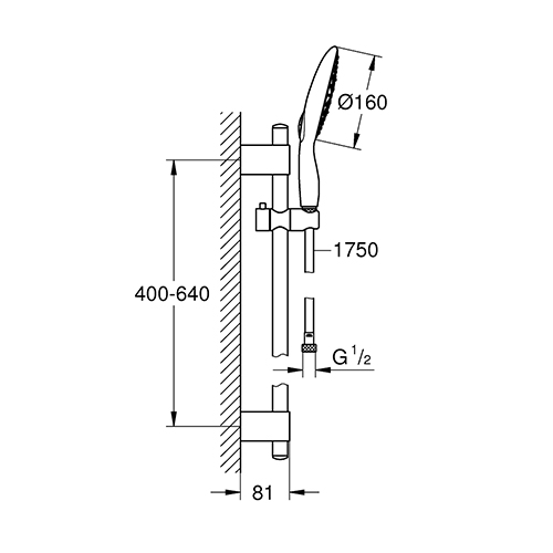 GROHE POWER&SOUL TUŠ SET  27747000 2