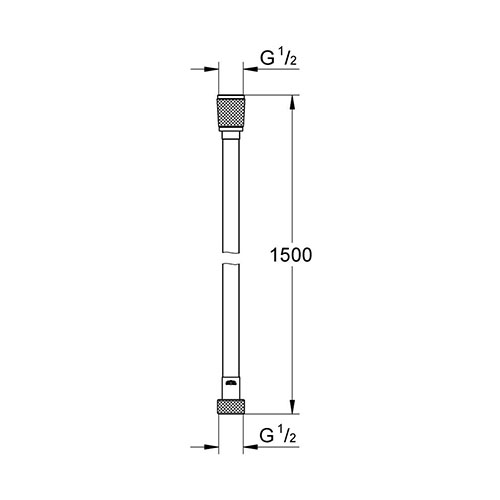 GROHE SILVERFLEX TUŠ CREVO 1,5M  28364000 2