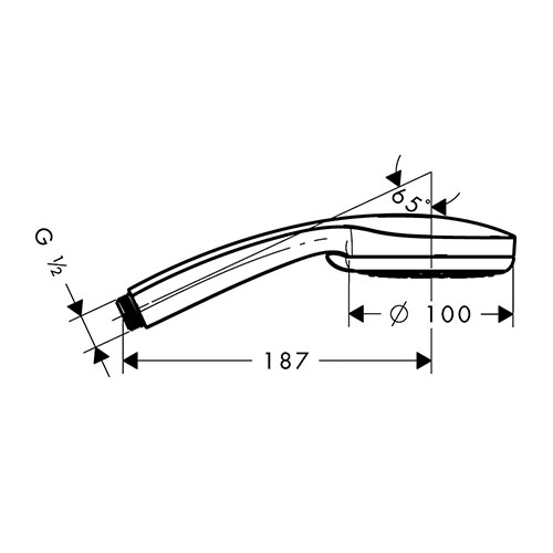 HANSGROHE CROMA 100 TUŠ RUČICA MULTI  28536000 2