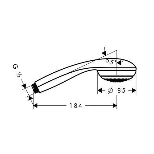 HANSGROHE CROMETTA  85 TUŠ RUČICA MONO  28585000 2