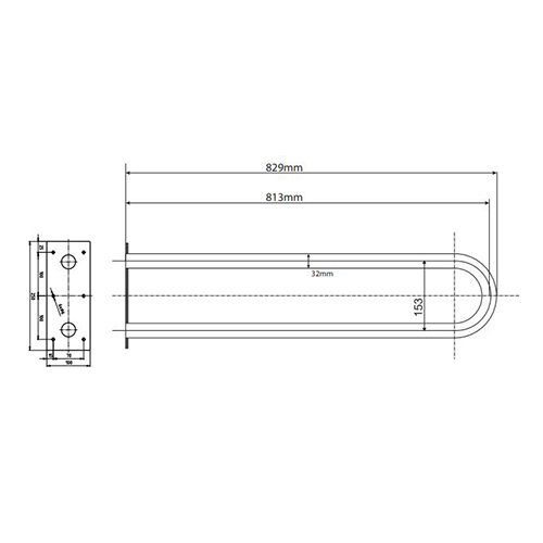 BEMETA HELP RUKOHVAT FIKSNI 813mm BELI  301102064 2