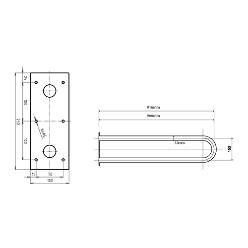 BEMETA HELP RUKOHVAT FIKSNI 900mm INOX VISOK SJAJ  301102991 2