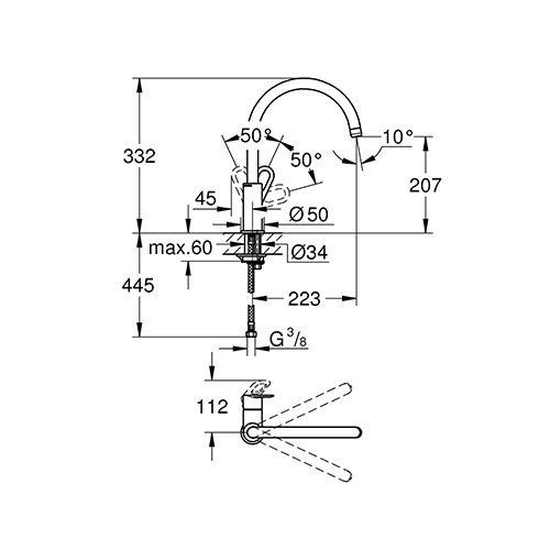 GROHE BAULOOP ZA SUDOPERU  31368000 2