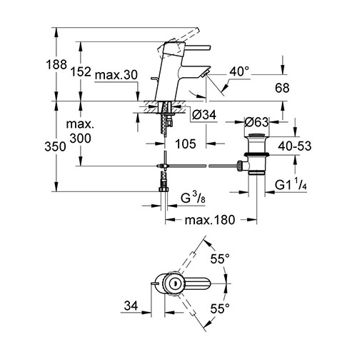 GROHE CONCETTO ZA LAVABO  32202000 2