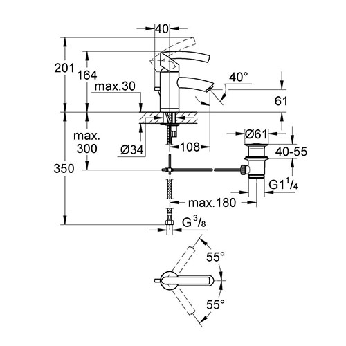 GROHE TENSO ZA LAVABO  32366000 2