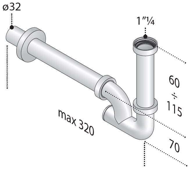 TEA PODSKLOP ZA BIDE U  324.924.5.H 2