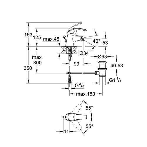 GROHE EUROSMART ZA BIDE  32929001 2