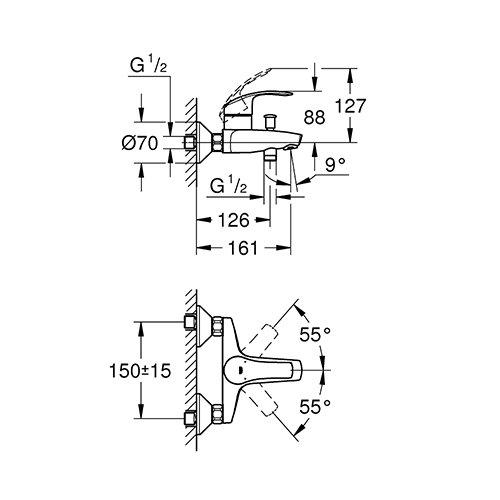 GROHE EUROSMART ZA KADU 33300002 2