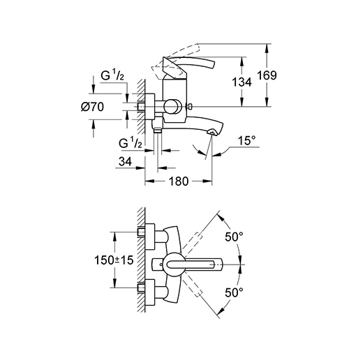 GROHE TENSO ZA KADU  33349000 2