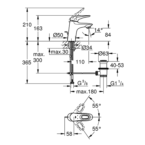 GROHE EUROSTYLE ZA LAVABO S NEW  33558003 2