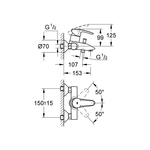 GROHE EUROSTYLE ZA KADU  33591001 2