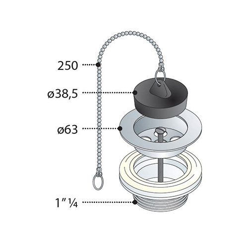 TEA NADSKLOP PILETA 5/4" MS  34.620.5 2