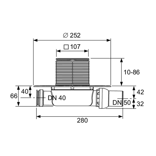 TECE SLIVNIK +REŠETKA INOX OKVIR SUVI  3601102 2