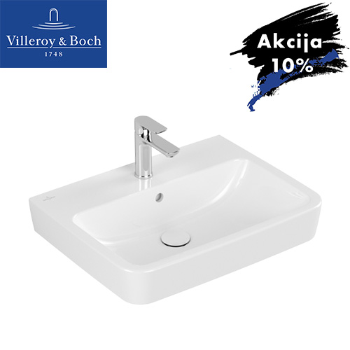 VILLEROY & BOCH O NOVO LAVABO 600X460 KONZOLNI SA PRELIVOM  4A416001 1