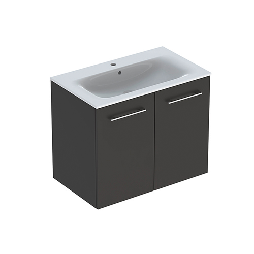 GEBERIT SELNOVA SQUARE LAVABO SA ORMARIĆEM, DVOJE VRATA, LAVA MAT, 80cm  501.257.00.1 1