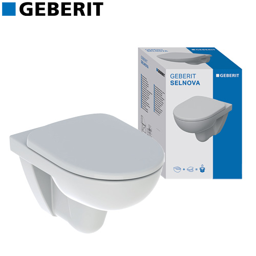 GEBERIT  SELNOVA SET WC ŠOLJA I WC DASKA RIMFREE  501.752.00.1 1