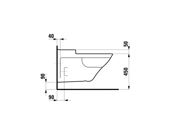 LAUFEN LIBERTYLINE INVALIDSKA WC ŠOLJA KONZOLNA 70 cm. 8214700000001 3