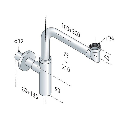 TEA PODSKLOP ZA LAVABO "TOTI" DUGI  711.215.5.K 2