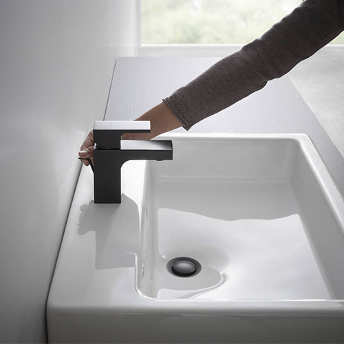 HANSGROHE VERNIS SHAPE ZA LAVABO  70 CRNA MAT SA NADSKLOPOM  71560670 4