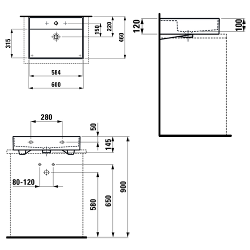 LAUFEN KARTELL LAVABO 60 x 46  8163330001041 5