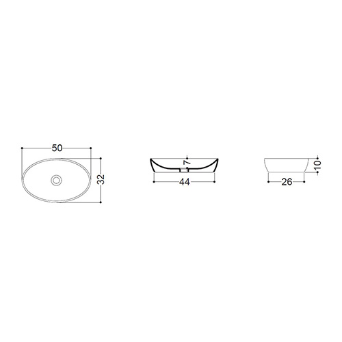 AXA H10 LAVABO 500x320 OVALNI  8208101 2