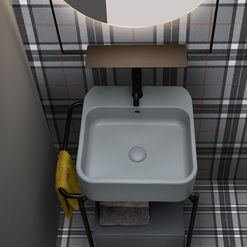 AXA COSA LAVABO KONZOLNI/NADGRADNI 480x480 SIVI  8610209 1